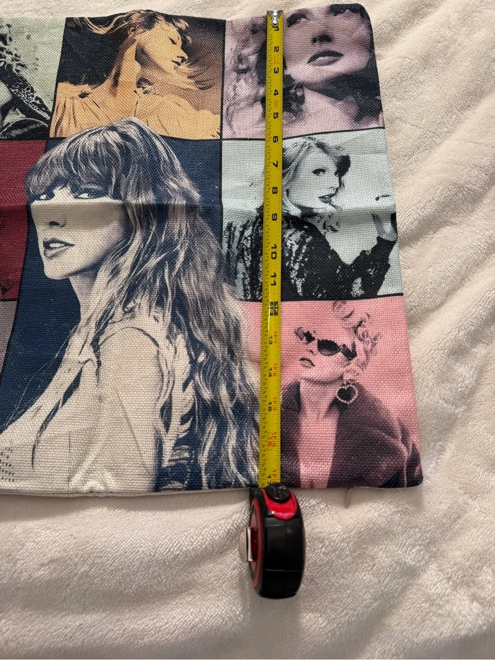 Taylor Swift Pop Art Decorative Pillow Cover 17x17 Fan Merch Eras Decor